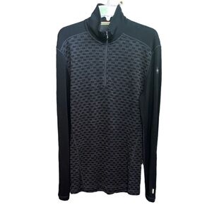 Smartwool Classic Thermal Baselayer 1/4 Zip  Wool Pullover. Size Medium.